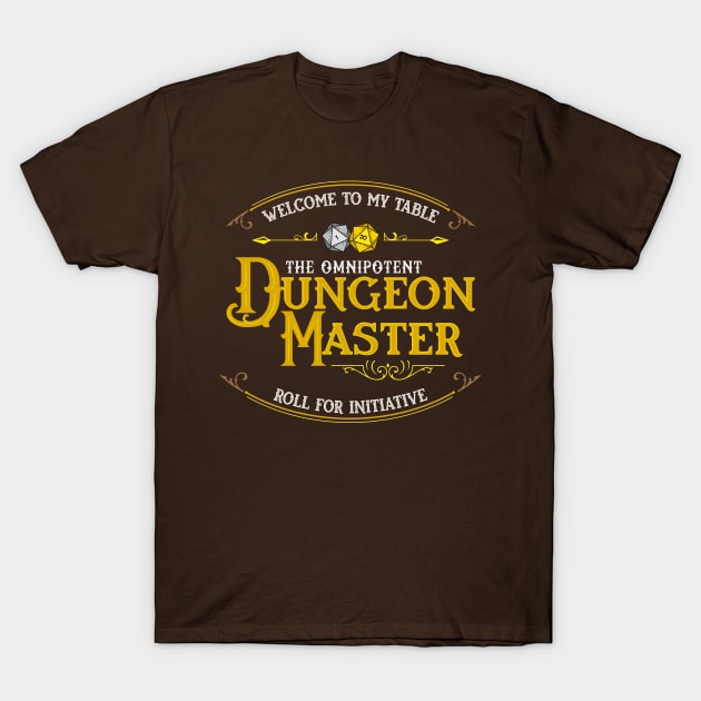 Omnipotent Dungeon Master T-Shirt by retrochris